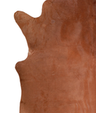 Solid Brown Cowhide Rug #A19779