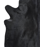 Solid Black Cowhide Rug #A19790