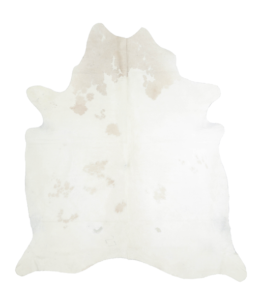 Beige and White Cowhide Rug #A20123