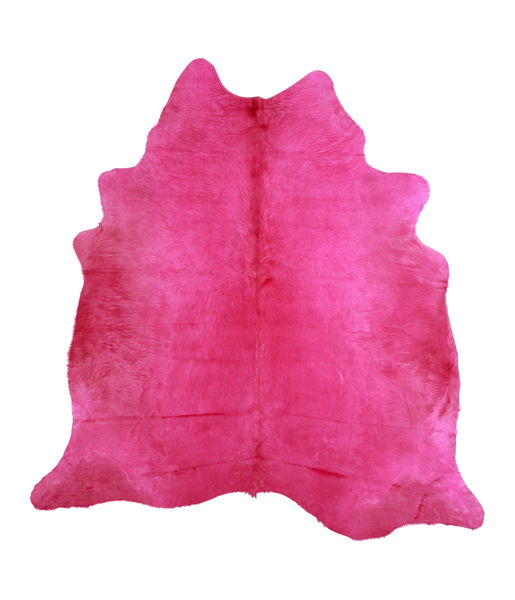Dyed Pink Cowhide Rug #A20153