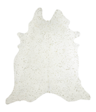 Metallic Gold White Cowhide Rug #A20161