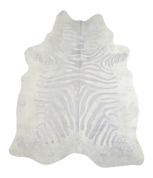 Zebra Metallic Cowhide Rug #A20242