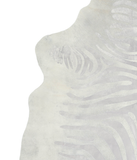 Zebra Metallic Cowhide Rug #A20242