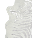 Zebra Metallic Cowhide Rug #A20274