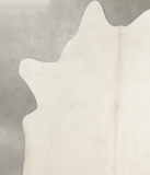 Solid White Cowhide Rug #A20296