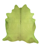 Dyed Lime Green Cowhide Rug #A20369