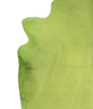 Dyed Lime Green Cowhide Rug #A20369