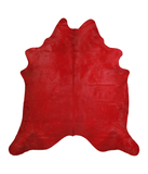 Dyed Dark Red Cowhide Rug #A20417