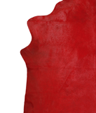 Dyed Dark Red Cowhide Rug #A20417