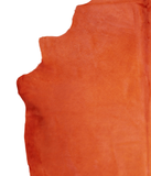 Dyed Orange Cowhide Rug #A20492