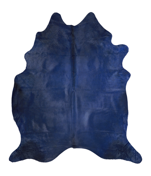 Dyed Navy Cowhide Rug #A20533