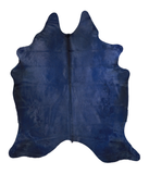 Dyed Navy Cowhide Rug #A20551