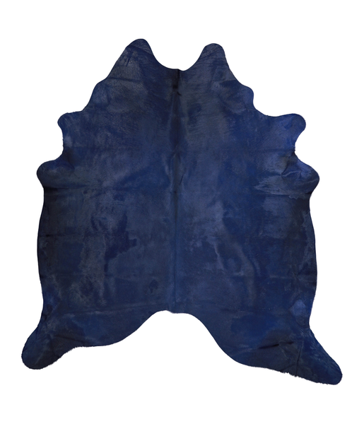 Dyed Navy Cowhide Rug #A20552