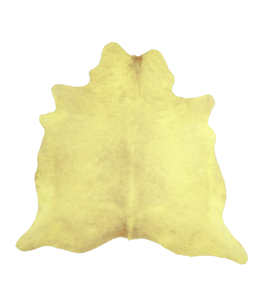 Dyed Yellow Cowhide Rug #A20568