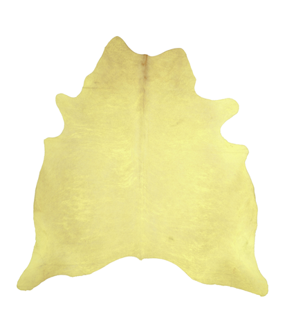 Dyed Yellow Cowhide Rug #A20571
