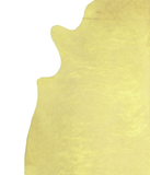 Dyed Yellow Cowhide Rug #A20571