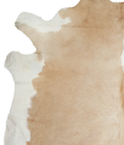 Beige and White Cowhide Rug #A20580