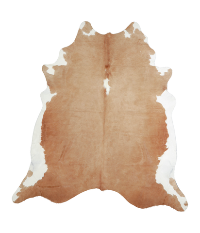 Beige and White Cowhide Rug #A20599
