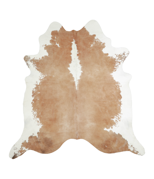 Beige and White Cowhide Rug #A20607