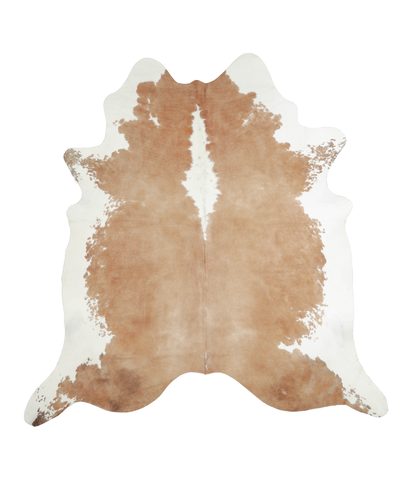 Beige and White Cowhide Rug #A20607