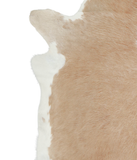 Beige and White Cowhide Rug #A20614