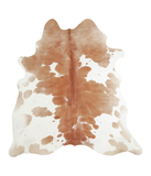 Brown and White Cowhide Rug #A20640