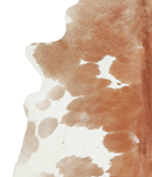 Brown and White Cowhide Rug #A20640