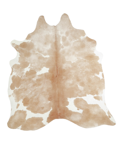 Beige and White Cowhide Rug #A20654