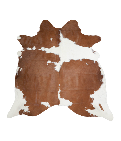 Brown and White Cowhide Rug #A20703