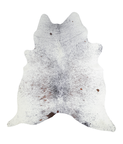 Salt and Pepper Black Cowhide Rug #A20735