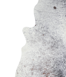 Salt and Pepper Black Cowhide Rug #A20735