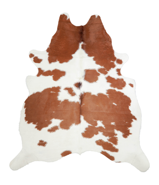 Brown and White Cowhide Rug #A20739
