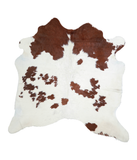 Brown and White Cowhide Rug #A20740