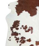 Brown and White Cowhide Rug #A20740