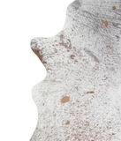 Salt and Pepper Brown Cowhide Rug #A20757