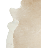 Beige and White Cowhide Rug #A20777