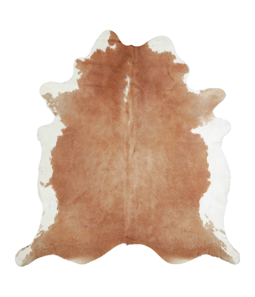 Brown and White Regular Cowhide Rug #A20781