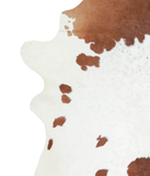 Brown and White Cowhide Rug #A20793