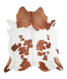 Brown and White Cowhide Rug #A20797