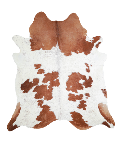 Brown and White Cowhide Rug #A20797
