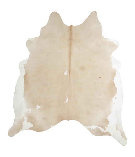 Beige and White Cowhide Rug #A20799
