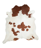 Brown and White Cowhide Rug #A20829