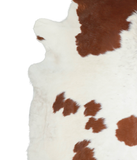 Brown and White Cowhide Rug #A20829