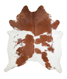 Brown and White Cowhide Rug #A20830