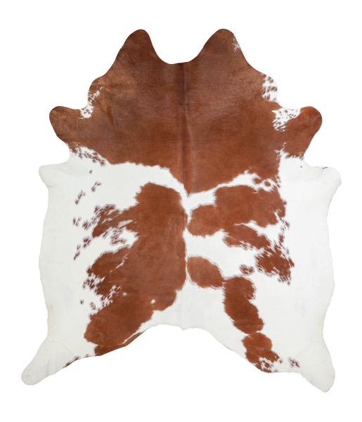 Brown and White Cowhide Rug #A20830