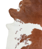 Brown and White Cowhide Rug #A20830