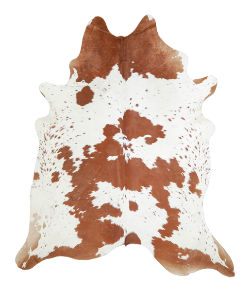 Brown and White Cowhide Rug #A20831