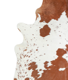 Brown and White Cowhide Rug #A20831