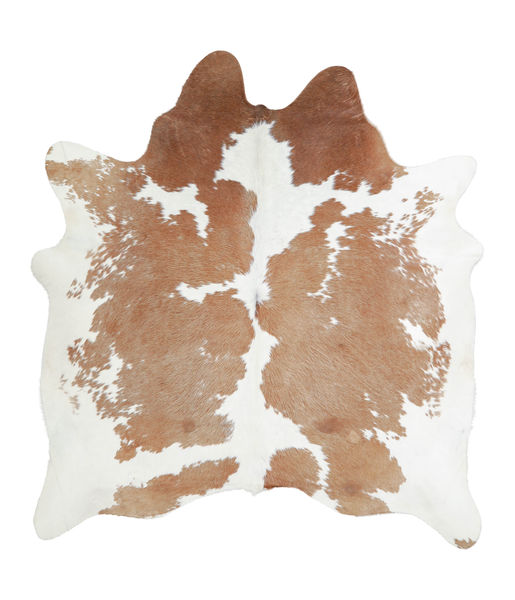 Brown and White Cowhide Rug #A20832