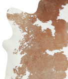 Brown and White Cowhide Rug #A20832